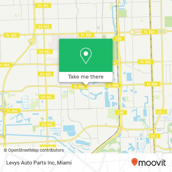 Mapa de Levys Auto Parts Inc