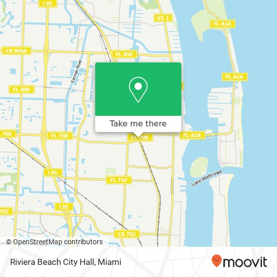 Riviera Beach City Hall map