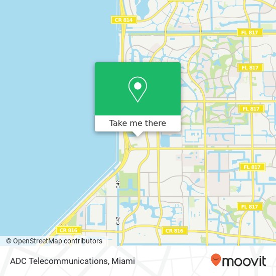 Mapa de ADC Telecommunications