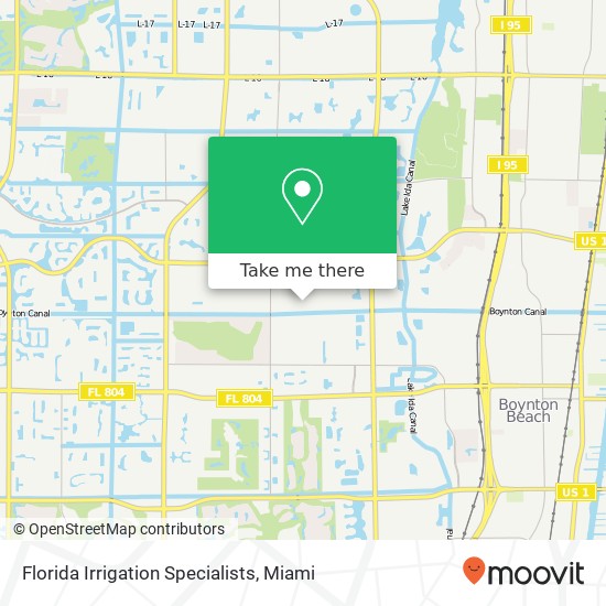 Florida Irrigation Specialists map