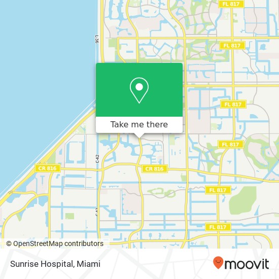 Sunrise Hospital map