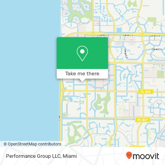 Performance Group LLC map