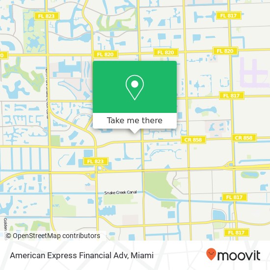 Mapa de American Express Financial Adv