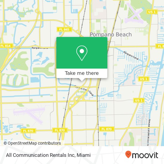 Mapa de All Communication Rentals Inc