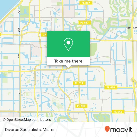 Divorce Specialists map