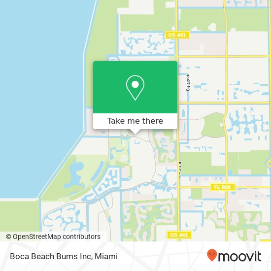 Mapa de Boca Beach Bums Inc