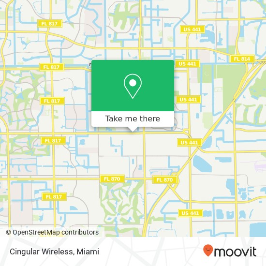 Mapa de Cingular Wireless