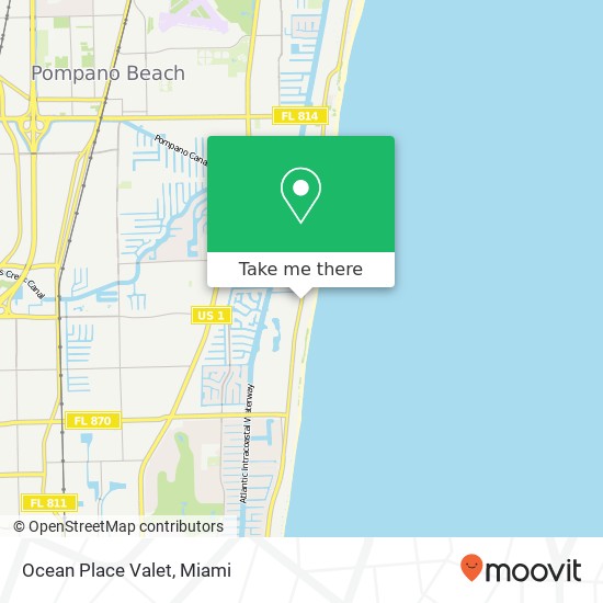 Mapa de Ocean Place Valet