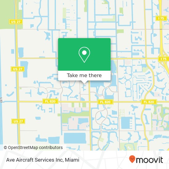 Ave Aircraft Services Inc map