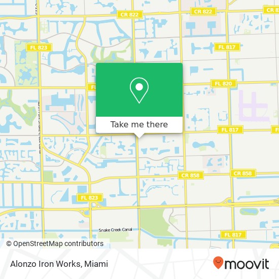 Alonzo Iron Works map