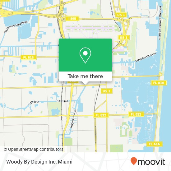 Woody By Design Inc map