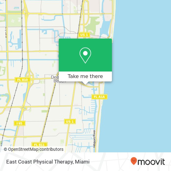 East Coast Physical Therapy map