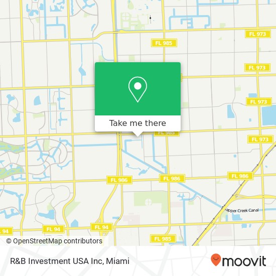 Mapa de R&B Investment USA Inc