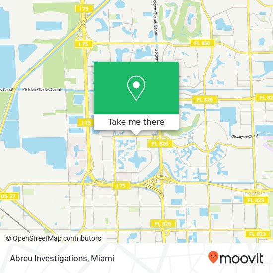 Abreu Investigations map