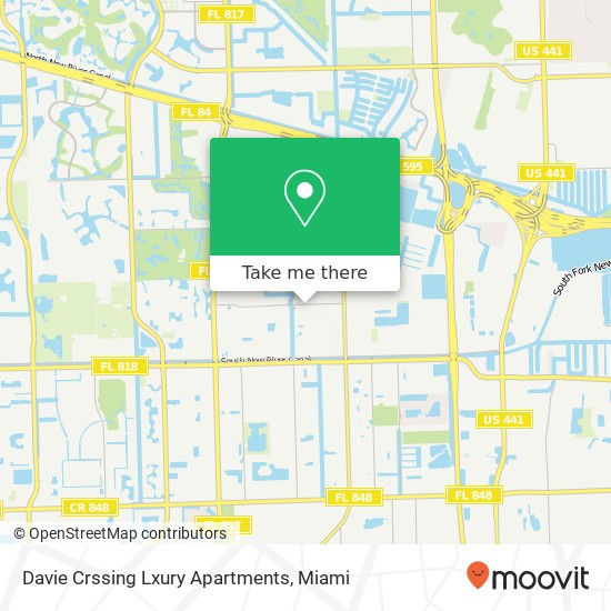 Mapa de Davie Crssing Lxury Apartments