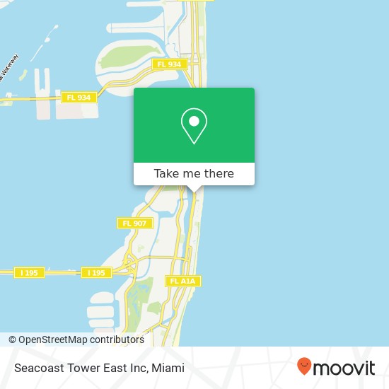 Mapa de Seacoast Tower East Inc