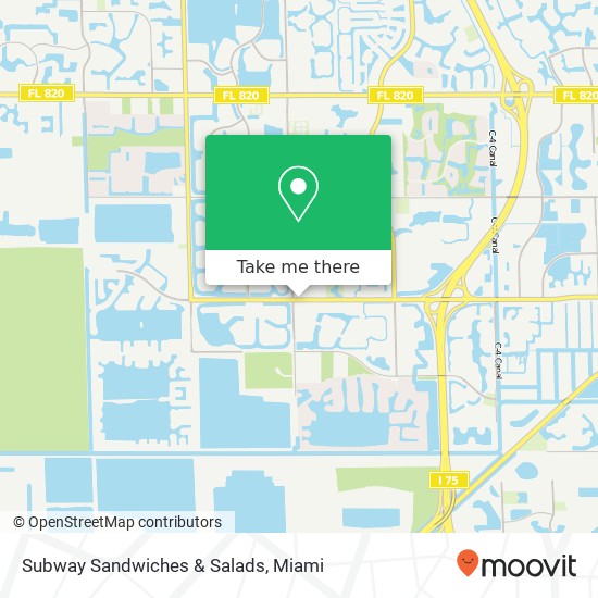 Mapa de Subway Sandwiches & Salads