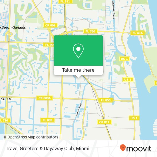 Travel Greeters & Dayaway Club map