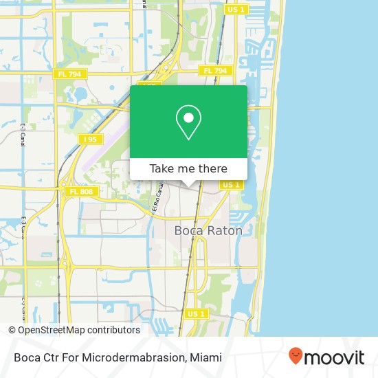 Boca Ctr For Microdermabrasion map