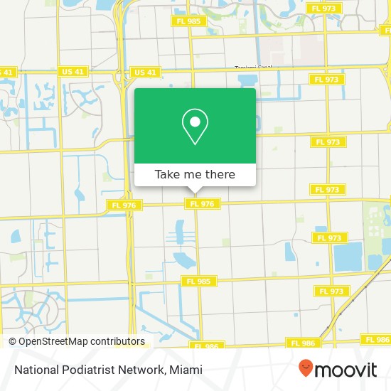 National Podiatrist Network map