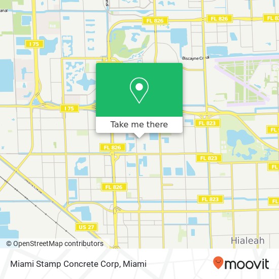 Mapa de Miami Stamp Concrete Corp