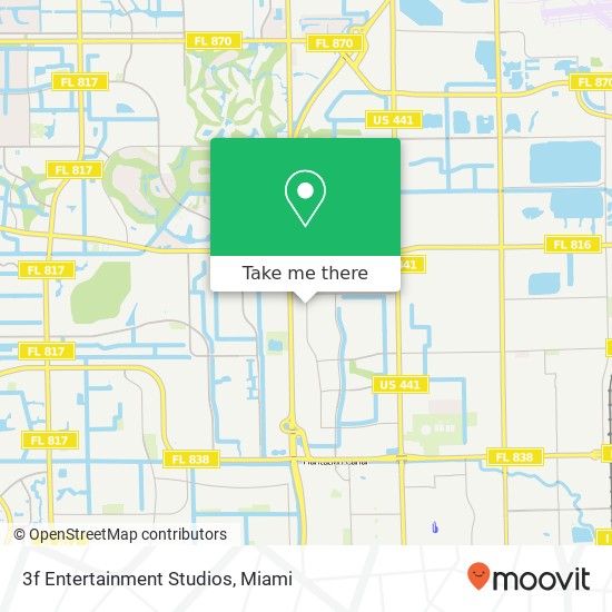 Mapa de 3f Entertainment Studios