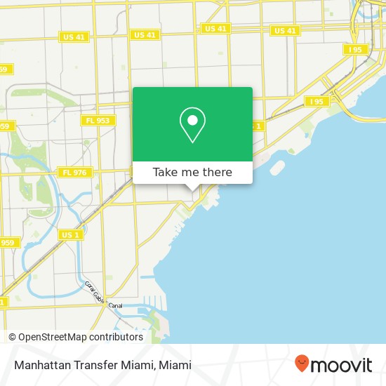 Mapa de Manhattan Transfer Miami