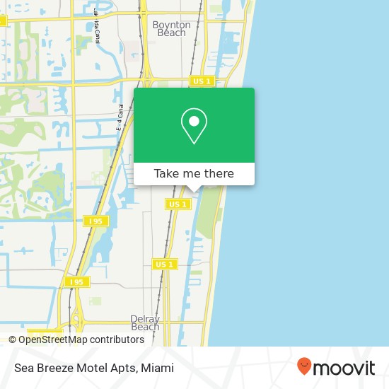 Sea Breeze Motel Apts map