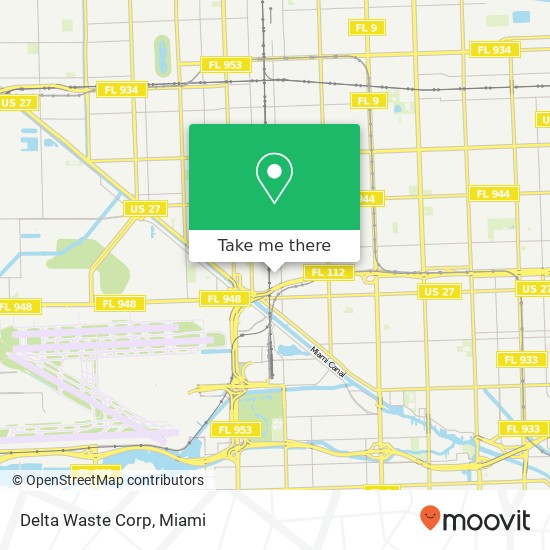 Mapa de Delta Waste Corp