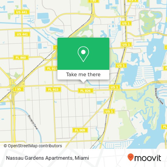 Nassau Gardens Apartments map