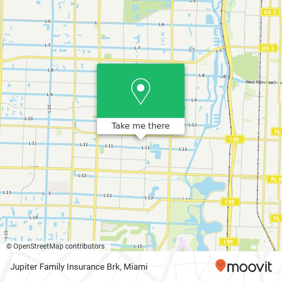 Jupiter Family Insurance Brk map