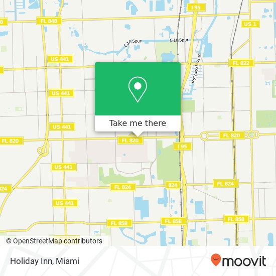 Holiday Inn map