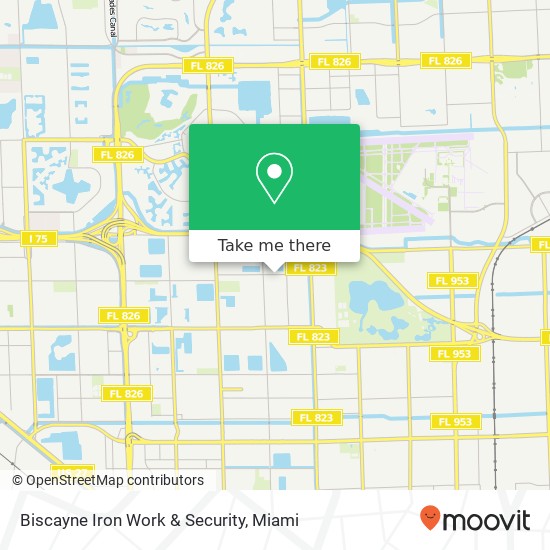Biscayne Iron Work & Security map