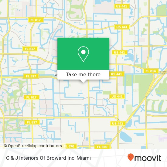 C & J Interiors Of Broward Inc map