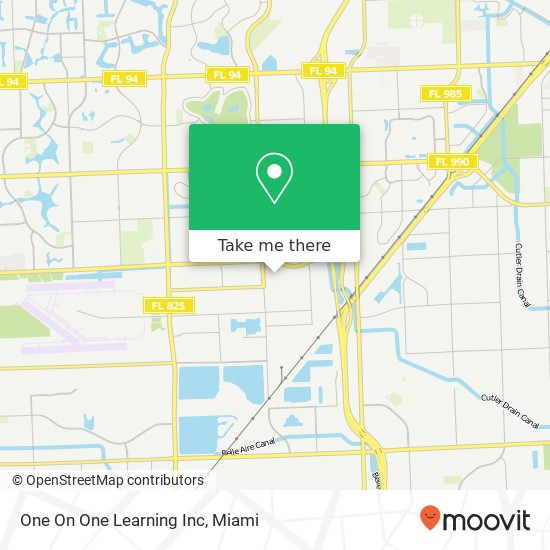 One On One Learning Inc map