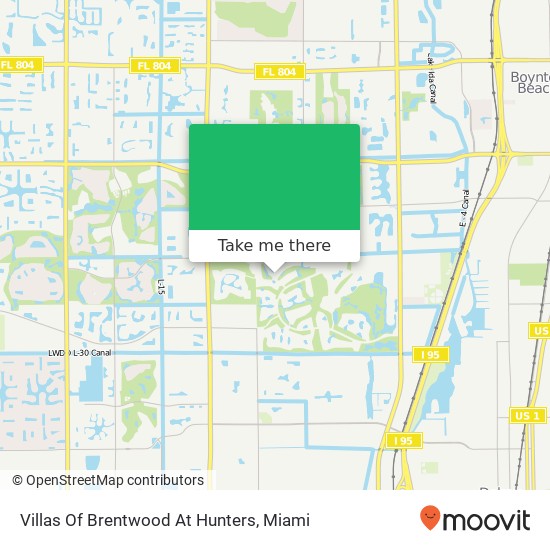 Mapa de Villas Of Brentwood At Hunters