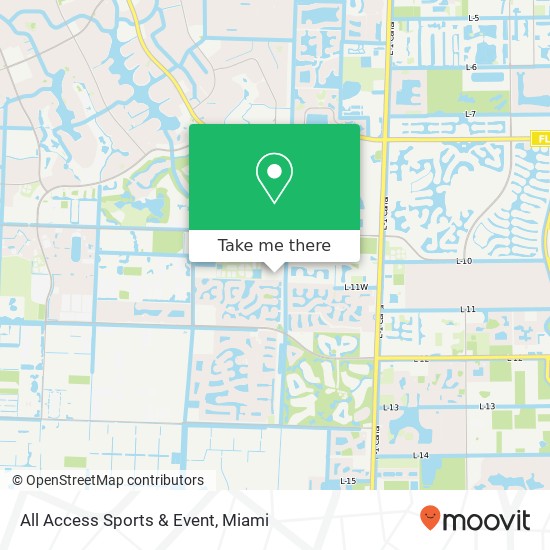 All Access Sports & Event map