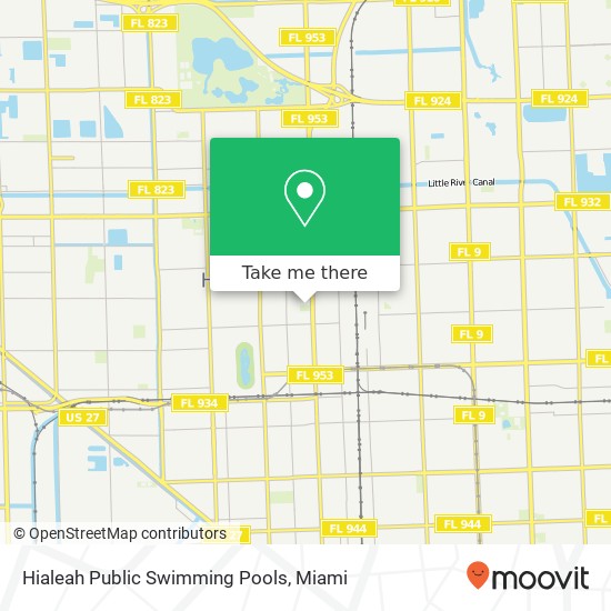 Mapa de Hialeah Public Swimming Pools