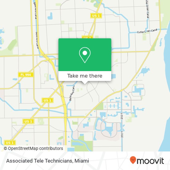 Associated Tele Technicians map