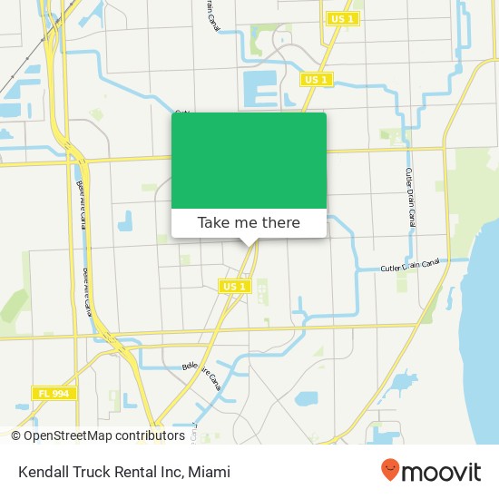 Kendall Truck Rental Inc map