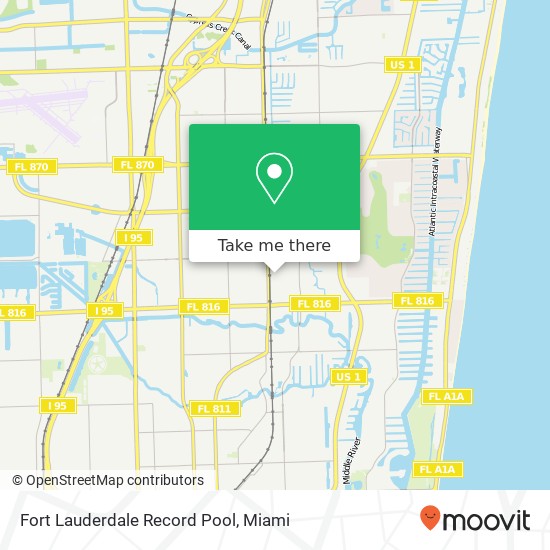 Mapa de Fort Lauderdale Record Pool