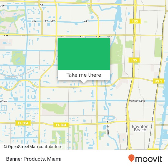 Banner Products map