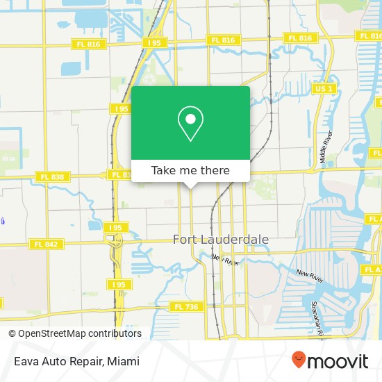 Eava Auto Repair map