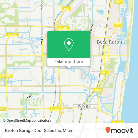 Broten Garage Door Sales Inc map