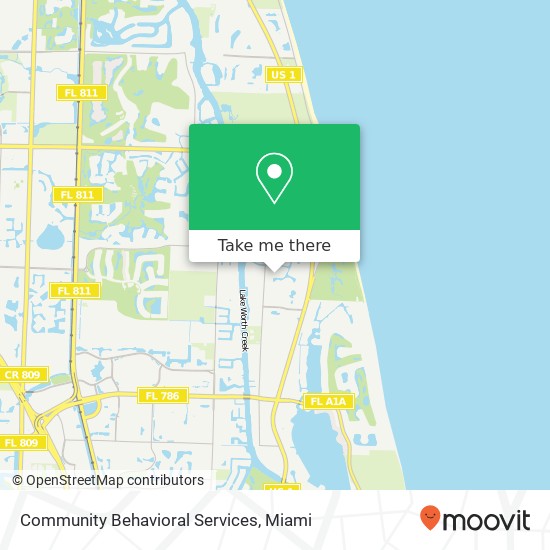 Mapa de Community Behavioral Services