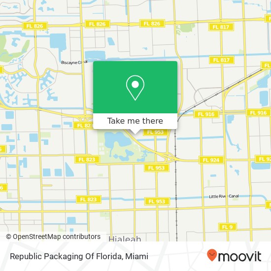 Republic Packaging Of Florida map