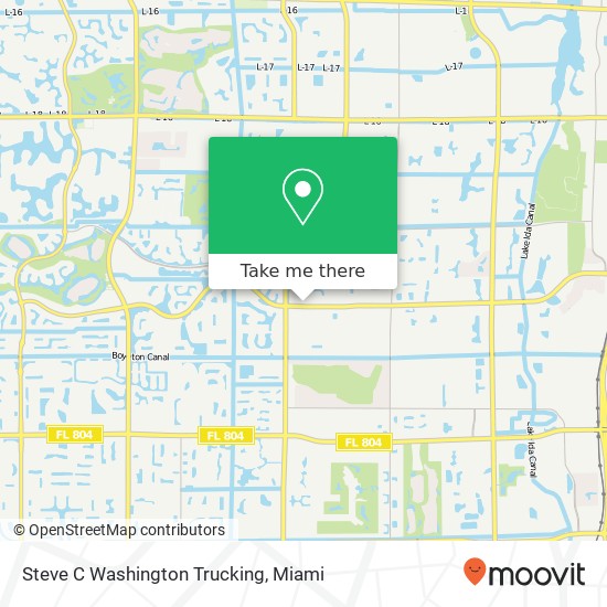 Mapa de Steve C Washington Trucking