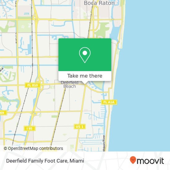 Deerfield Family Foot Care map