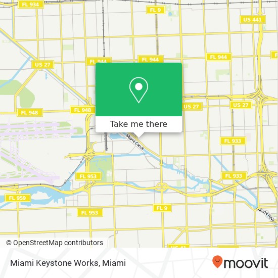 Mapa de Miami Keystone Works