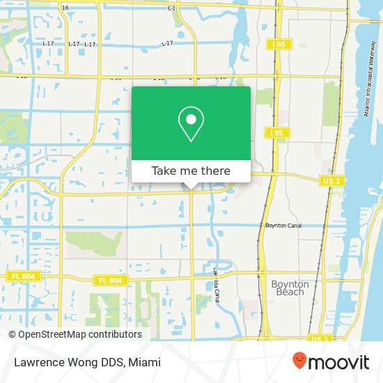 Mapa de Lawrence Wong DDS